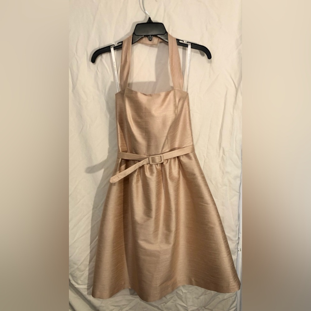 Alfred Sung, halter dress. Pearl Pink. Size 4.